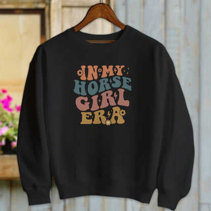 Ladies Shirt Sweatshirts / Black / S In My Horse Girl Era Shirt