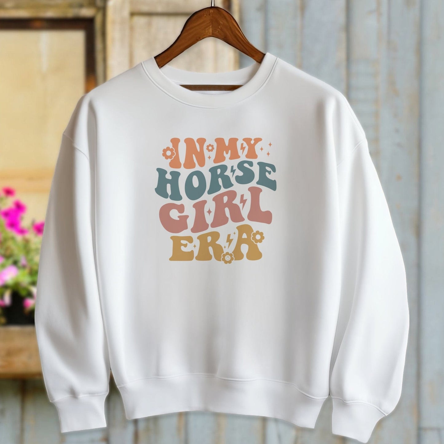 Ladies Shirt Sweatshirts / White / S In My Horse Girl Era Shirt