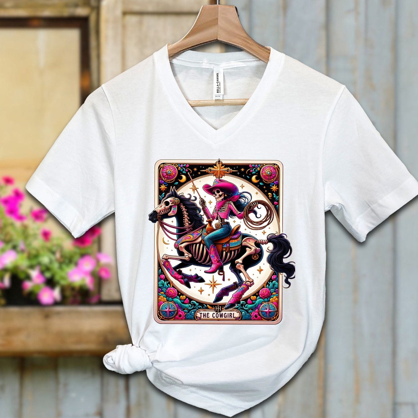 Ladies Shirt Tarot Card Cowgirl Shirt