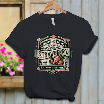 Ladies Shirt Vintage Black / XS / Adult T-shirt Homemade Strawberry Jam vintage Shirt