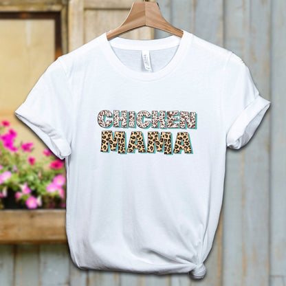 Ladies Shirt White / XS / Adult T-shirt Chicken Mama Fun Shirt