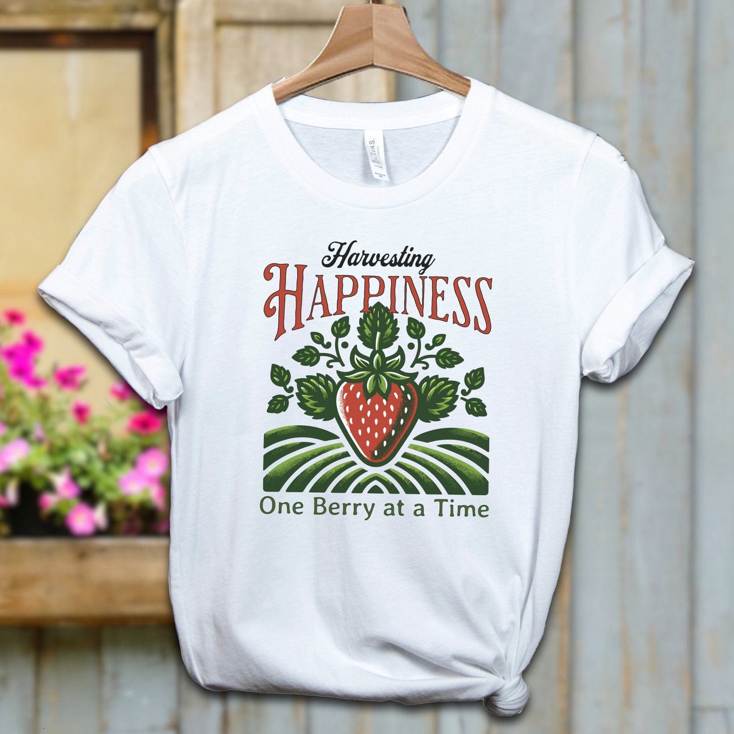 Ladies Shirt White / XS / Adult T-shirt Harvesting Happiness Shirt