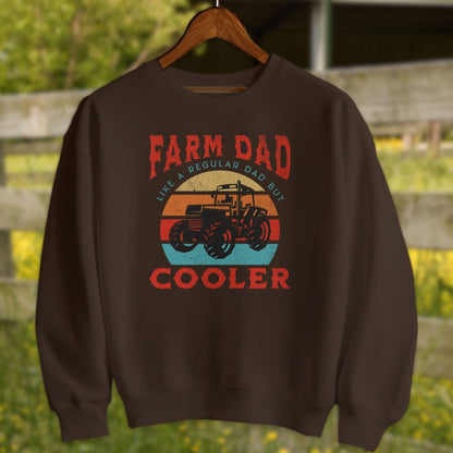 Mens Shirts Adult Sweatshirt / Dark Chocolate / S Farm Dad Shirt