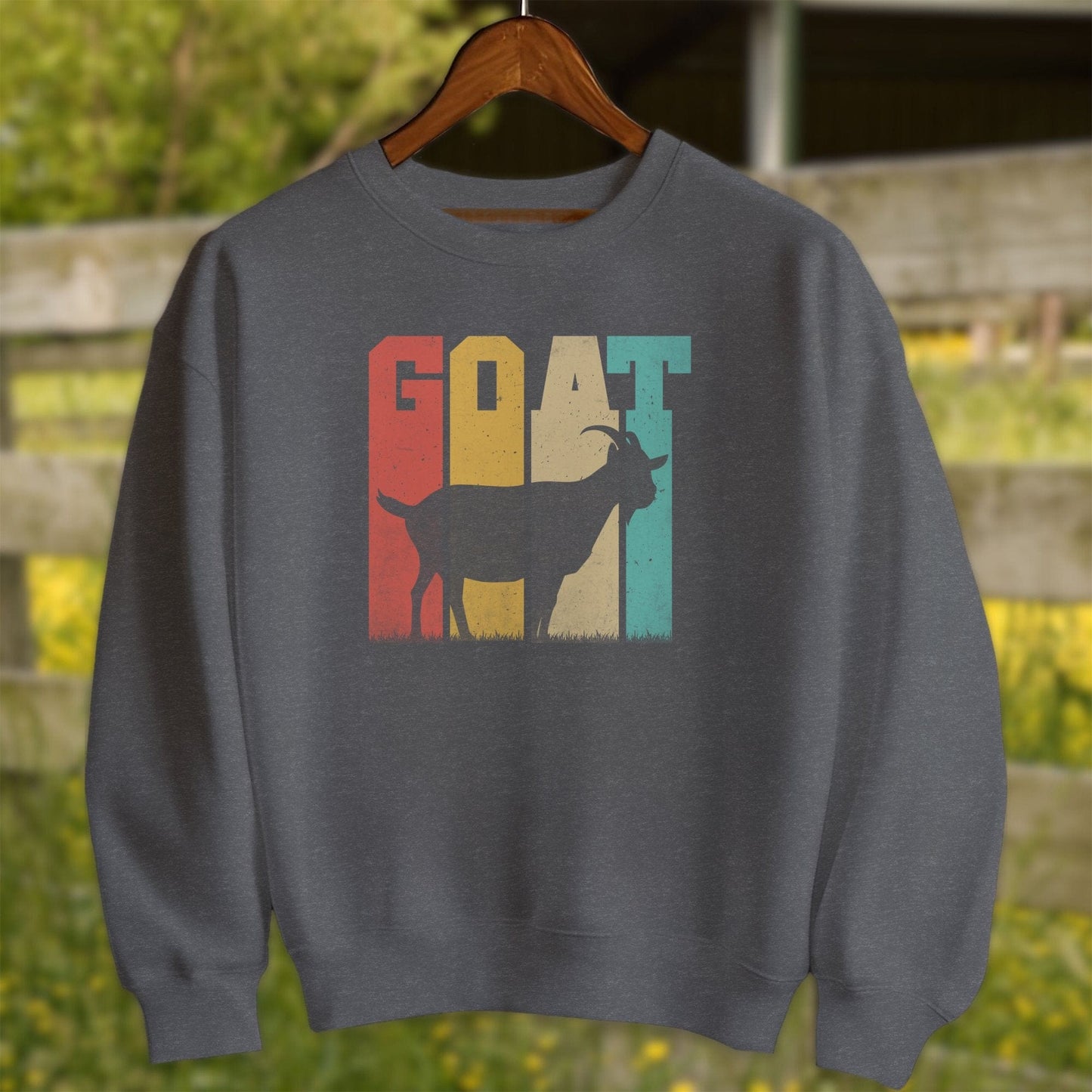 Mens Shirts Adult Sweatshirt / Dark Heather / S Greatest of All Time Shirt