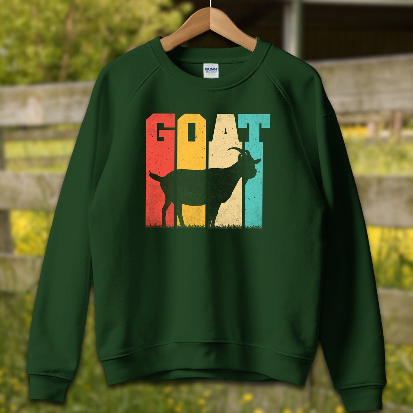 Mens Shirts Adult Sweatshirt / S / Forest Green Greatest of All Time Shirt