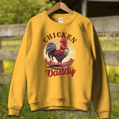 Mens Shirts Adult Sweatshirt / S / Gold Chicken Daddy Rooster Shirt