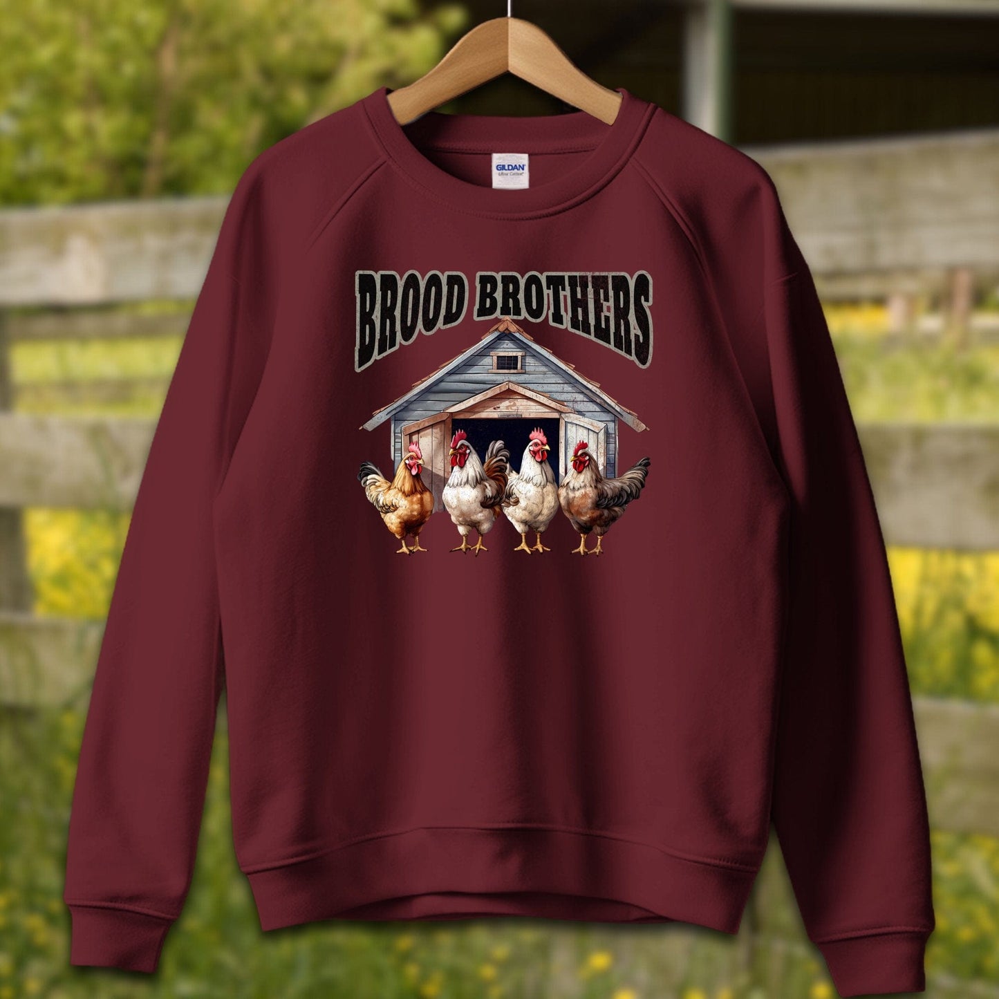 Mens Shirts Adult Sweatshirt / S / Maroon Brood Brothers Shirt