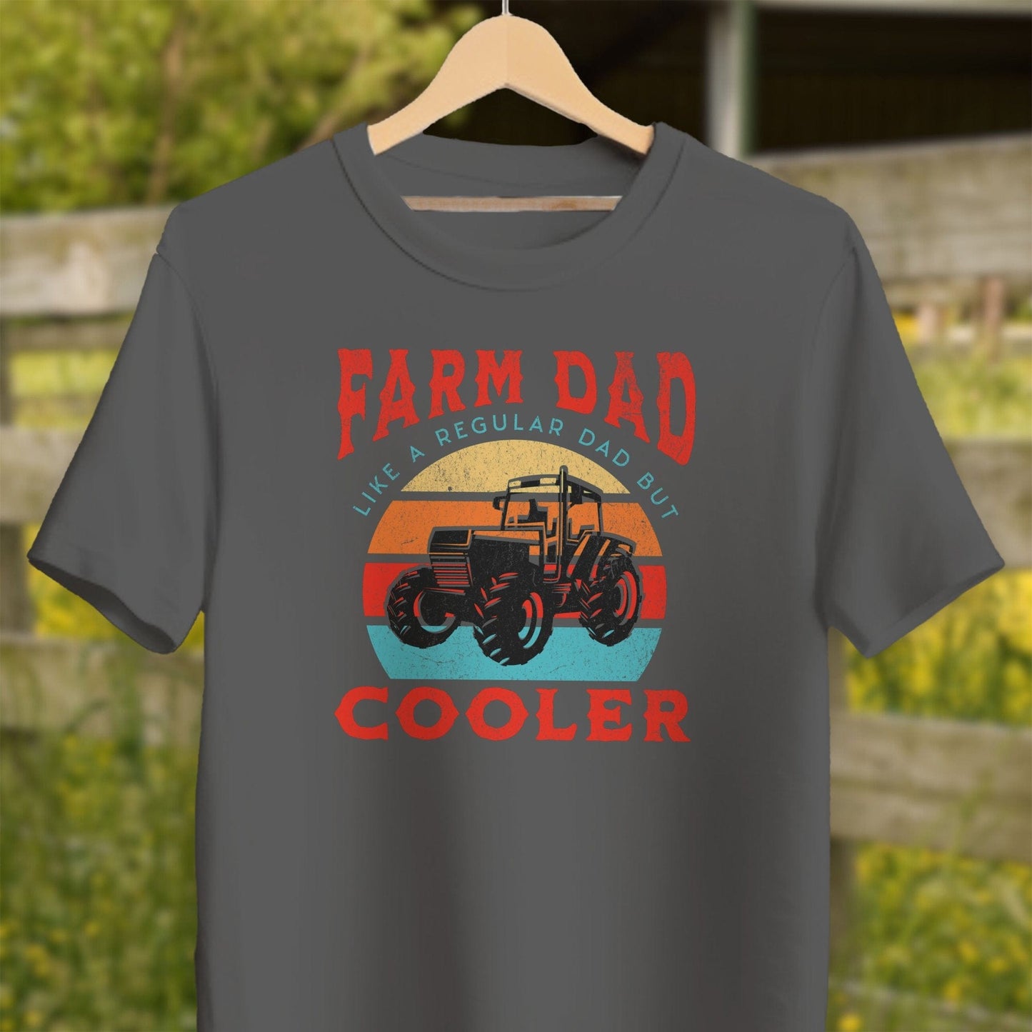 Mens Shirts Adult T-Shirt / Asphalt / XS Farm Dad Shirt