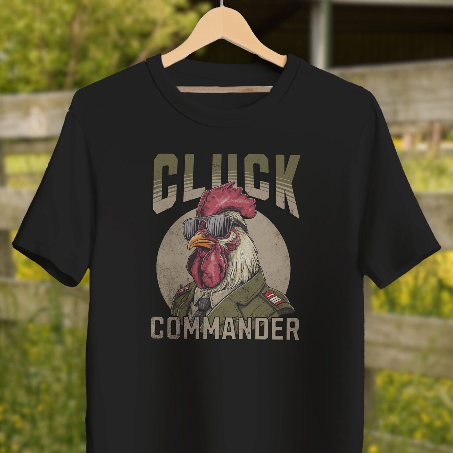 Mens Shirts Adult T-Shirt / Black / XS Cluck Commander Shirt