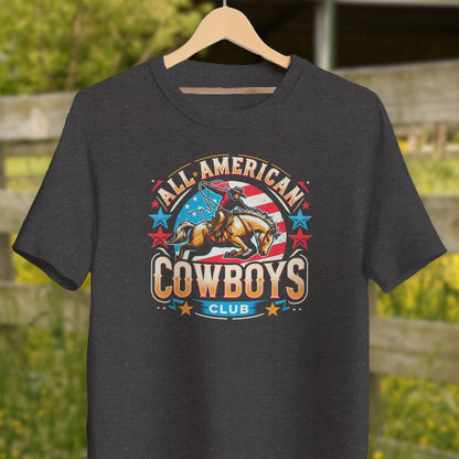 Mens Shirts Adult T-Shirt / Dark Grey Heather / XS All American Cowboys Club Shirt