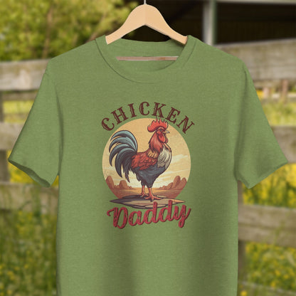 Mens Shirts Adult T-Shirt / Heather Green / XS Chicken Daddy Rooster Shirt