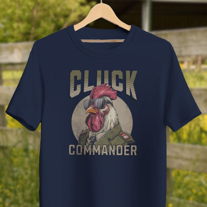 Mens Shirts Adult T-Shirt / Navy / XS Cluck Commander Shirt