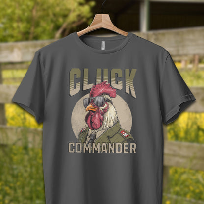 Mens Shirts Adult T-Shirt / XS / Asphalt Cluck Commander Shirt