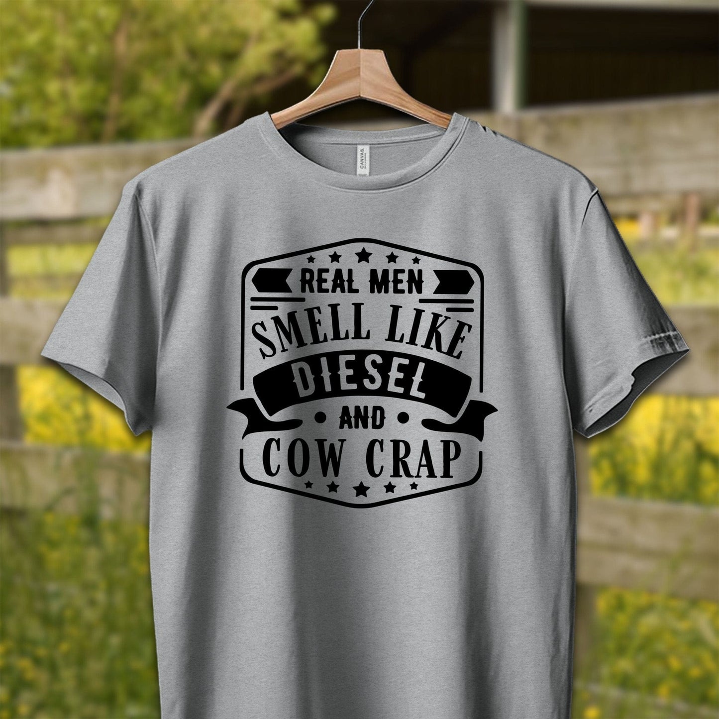 Mens Shirts Adult T-Shirt / XS / Athletic Heather Real Men Smell Like Diesel Shirt