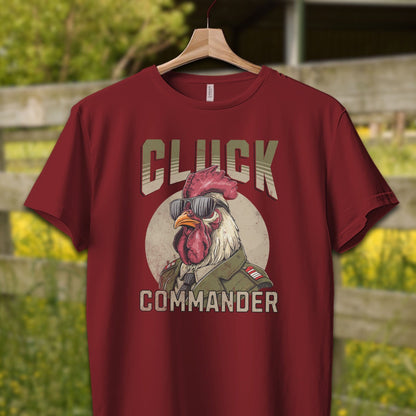 Mens Shirts Adult T-Shirt / XS / Cardinal Cluck Commander Shirt