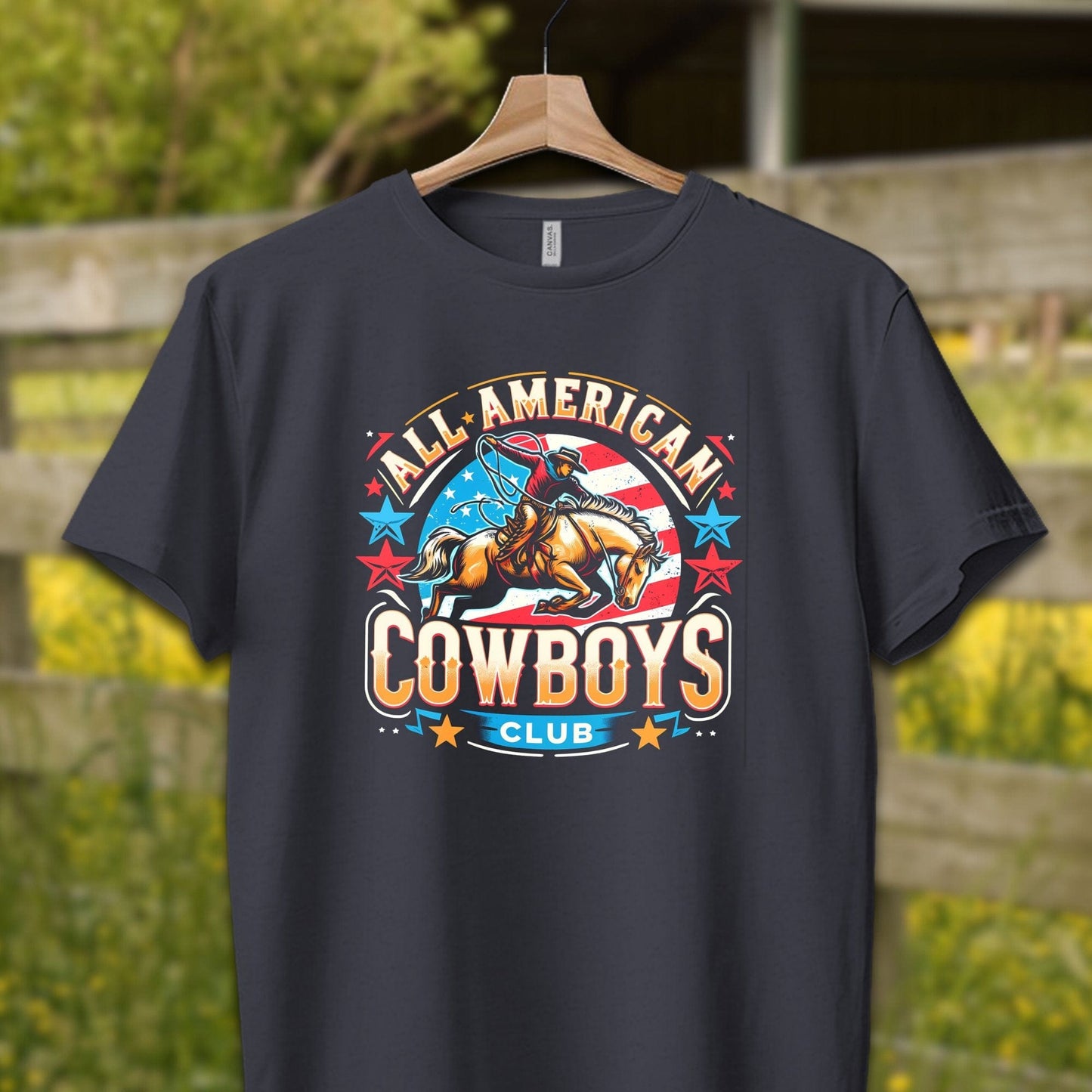 Mens Shirts Adult T-Shirt / XS / Navy All American Cowboys Club Shirt