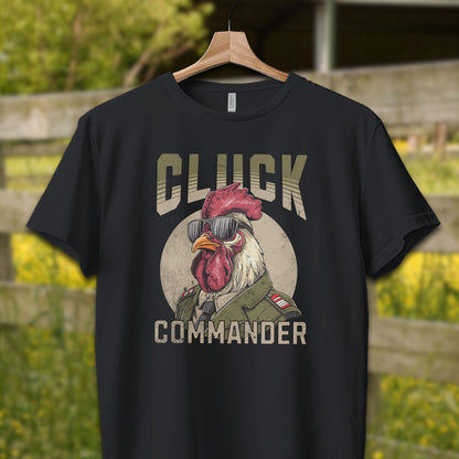 Mens Shirts Adult T-Shirt / XS / Vintage Black Cluck Commander Shirt