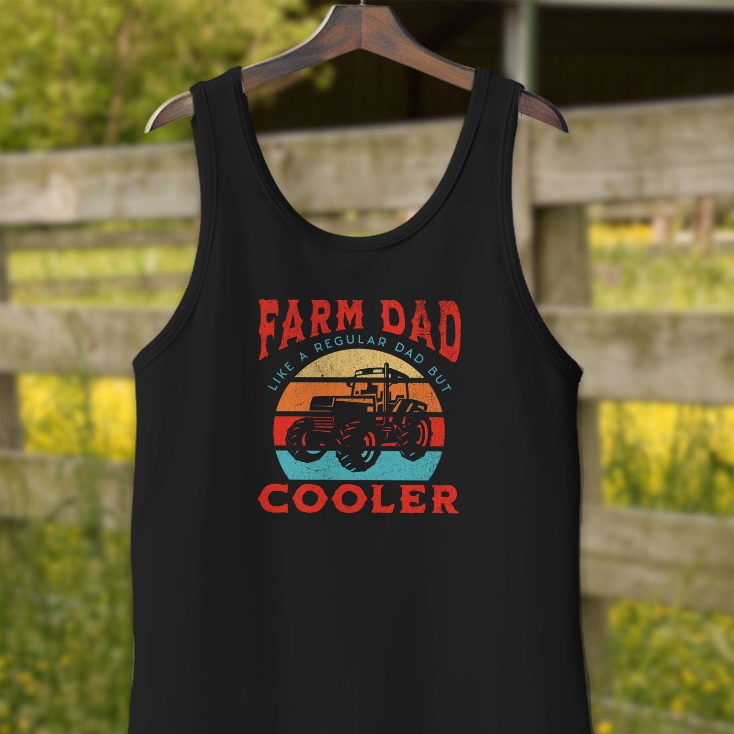 Mens Shirts Adult Tank Top / Black / XS Farm Dad Shirt