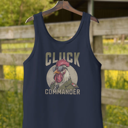 Mens Shirts Adult Tank Top / Navy / XS Cluck Commander Shirt