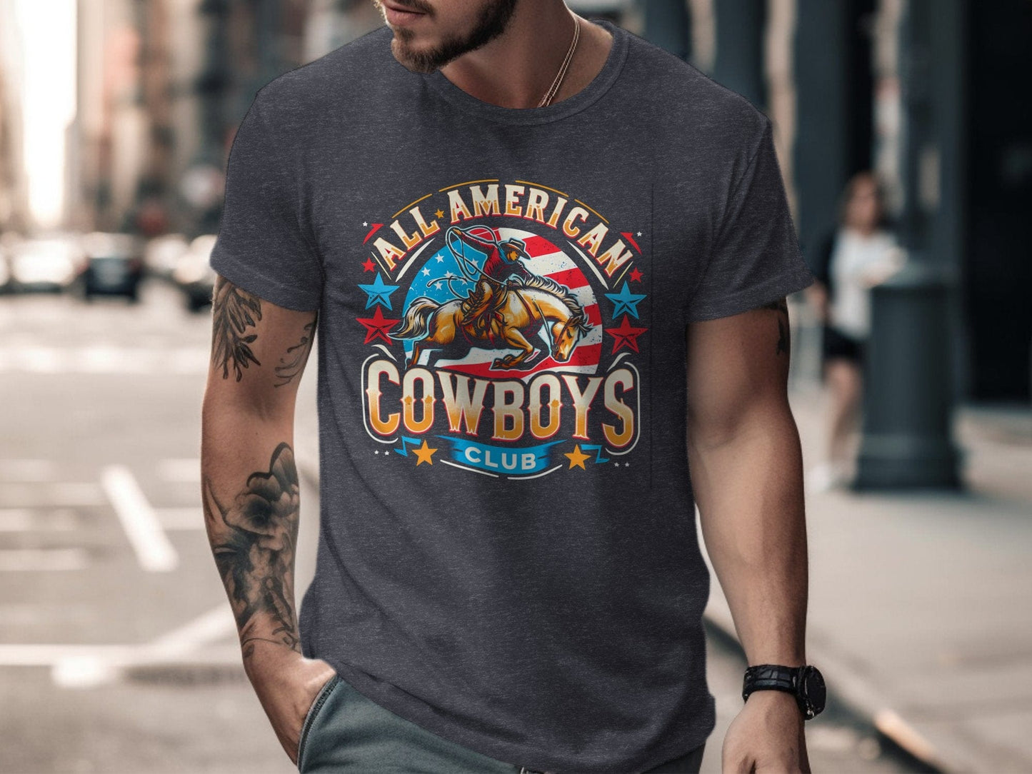 Mens Shirts All American Cowboys Club Shirt