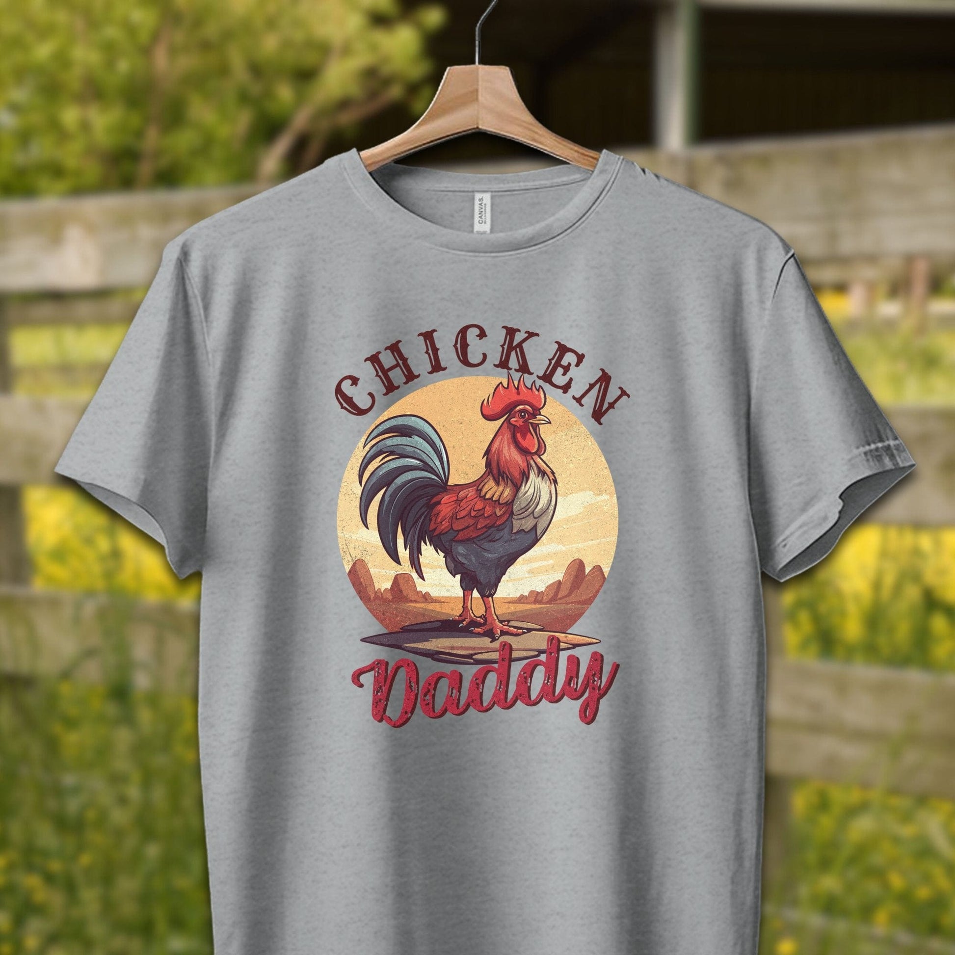 Mens Shirts Chicken Daddy Rooster Shirt