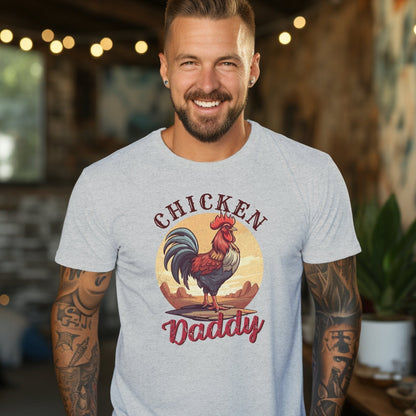 Mens Shirts Chicken Daddy Rooster Shirt