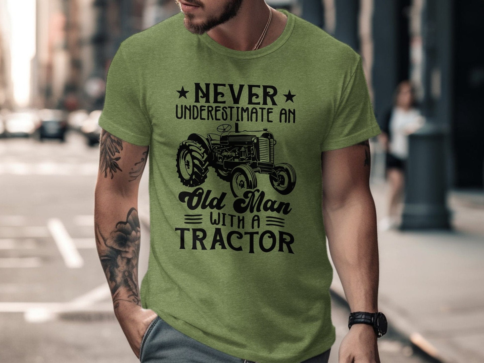 Mens Shirts Never Underestimate an Old Man Shirt