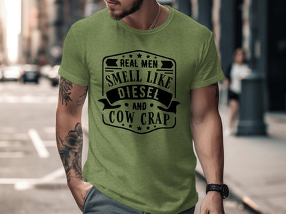 Mens Shirts Real Men Smell Like Diesel Shirt