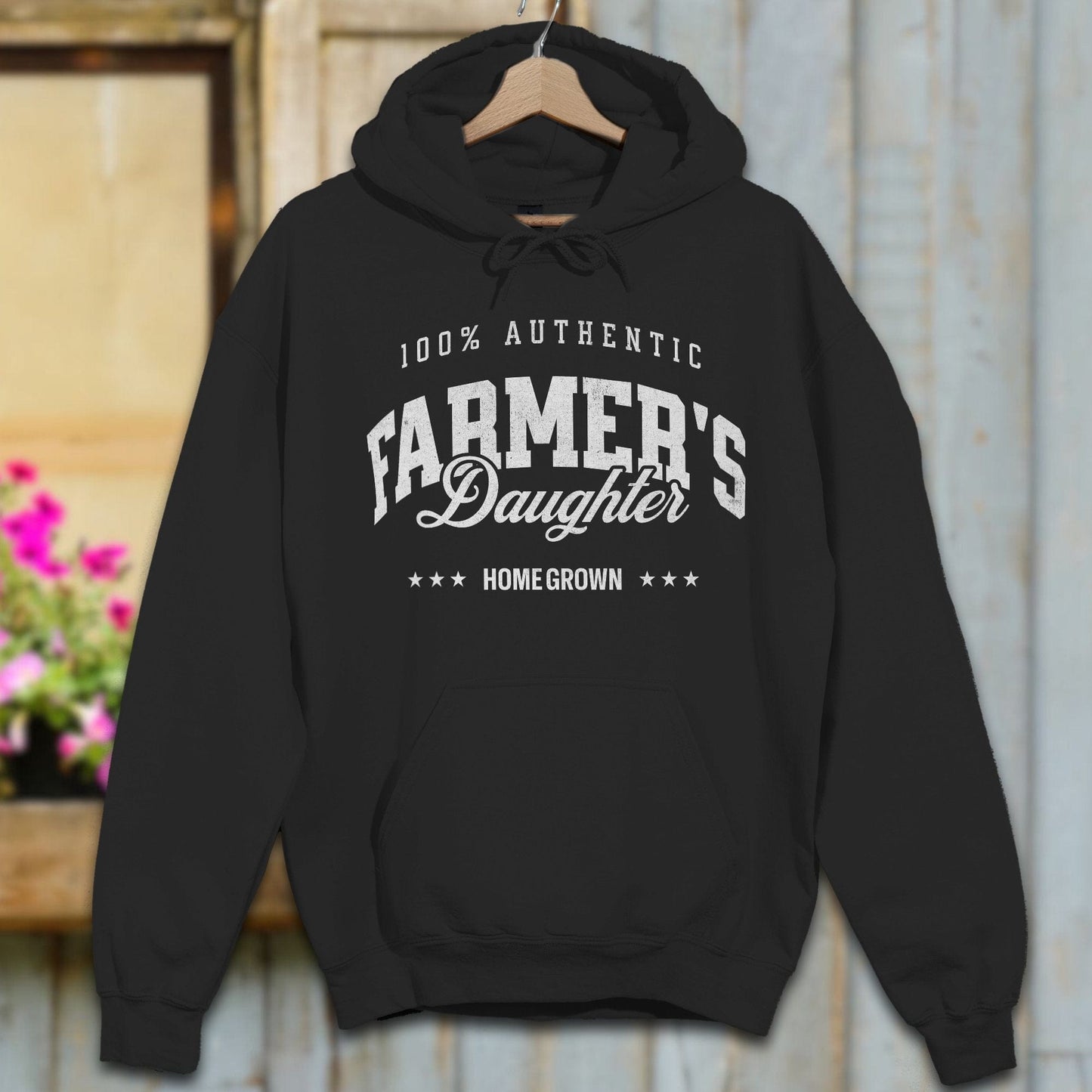 Physical Item Adult Hoodie / S / Black 100% Authentic Farmers Daughter Shirt