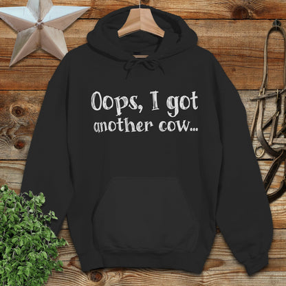 Physical Item Adult Hoodie / S / Black Oops Another Cow Hoodie