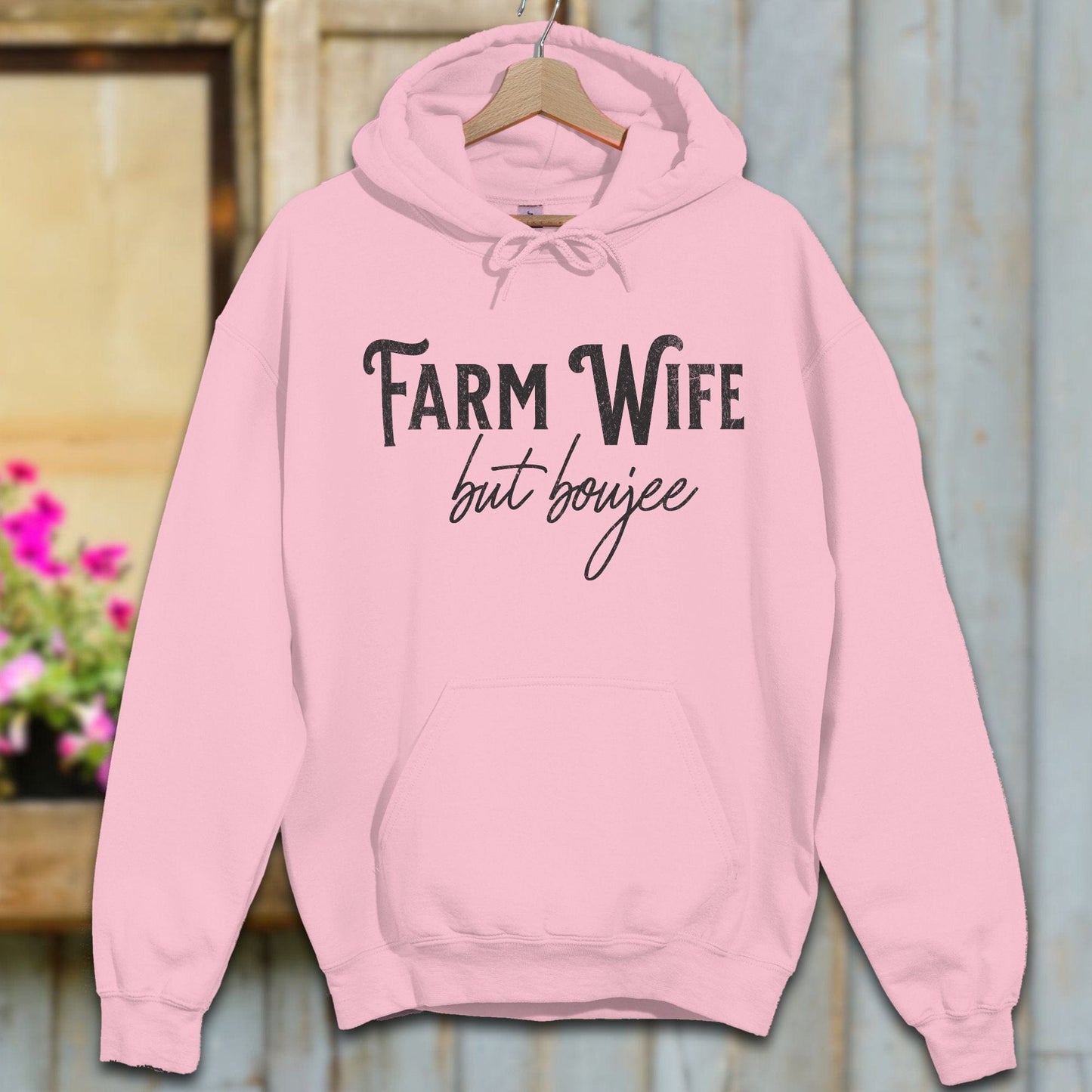 Physical Item Adult Hoodie / S / Light Pink Farm Wife but Boujee Shirt