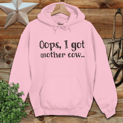 Physical Item Adult Hoodie / S / Light Pink Oops Another Cow Hoodie