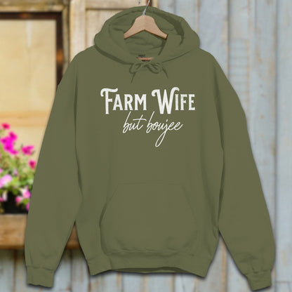 Physical Item Adult Hoodie / S / Military Green Farm Wife but Boujee Shirt