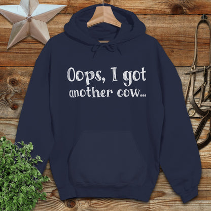 Physical Item Adult Hoodie / S / Navy Oops Another Cow Hoodie