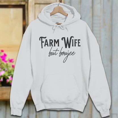 Physical Item Adult Hoodie / S / Sport Grey Farm Wife but Boujee Shirt