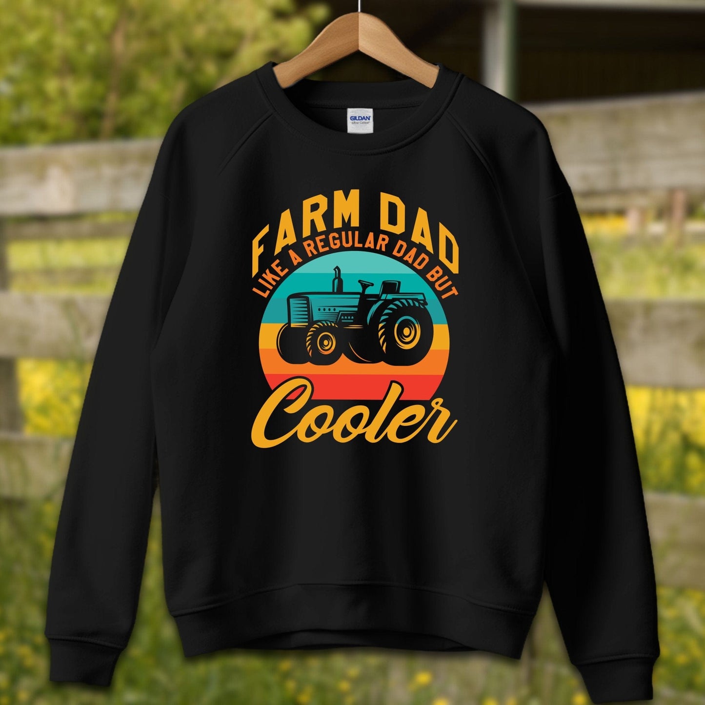 Physical Item Adult Sweatshirt / M / Black Farm Dad Shirt