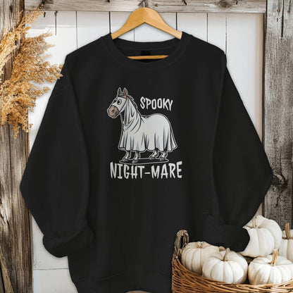 Physical Item Adult Sweatshirt / S / Black Spooky Nightmare Halloween Shirt