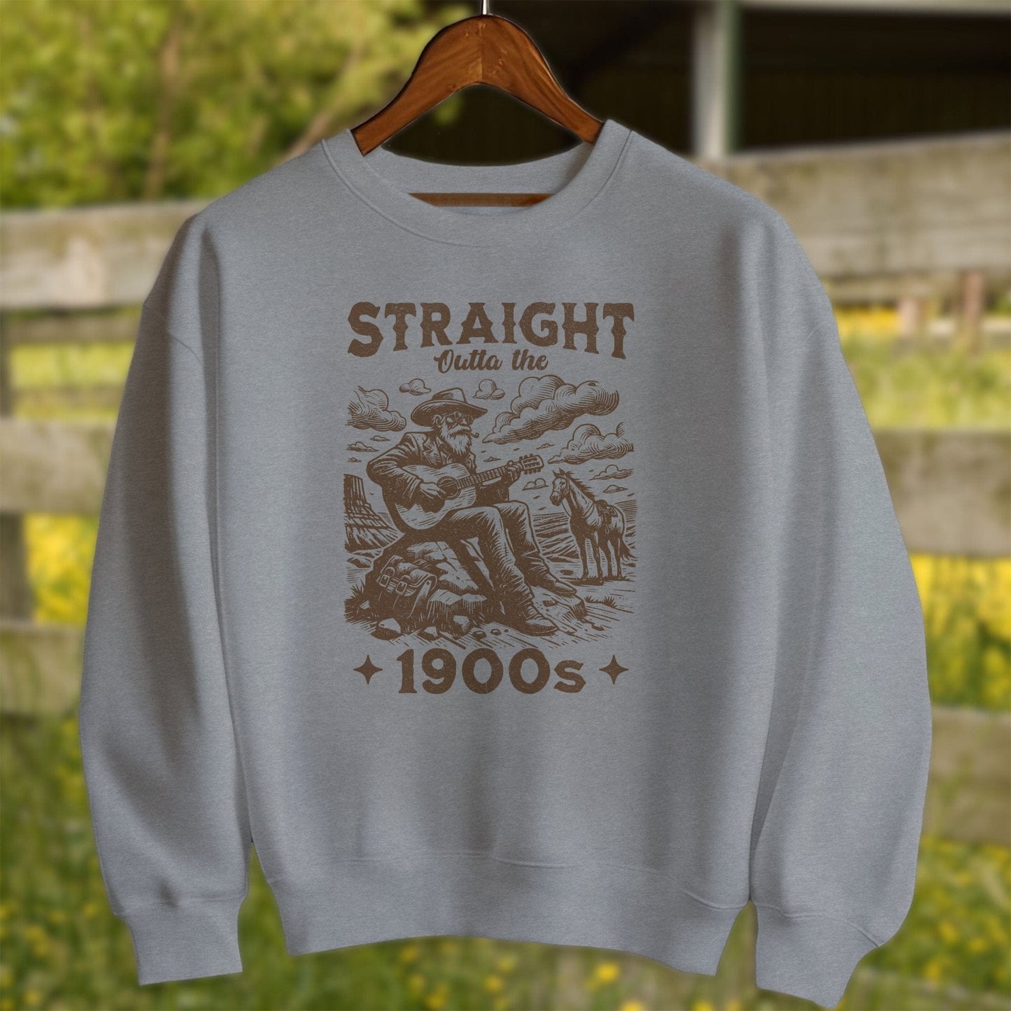 Physical Item Adult Sweatshirt / S / Graphite Heather Straight Outta The 1900s Shirt