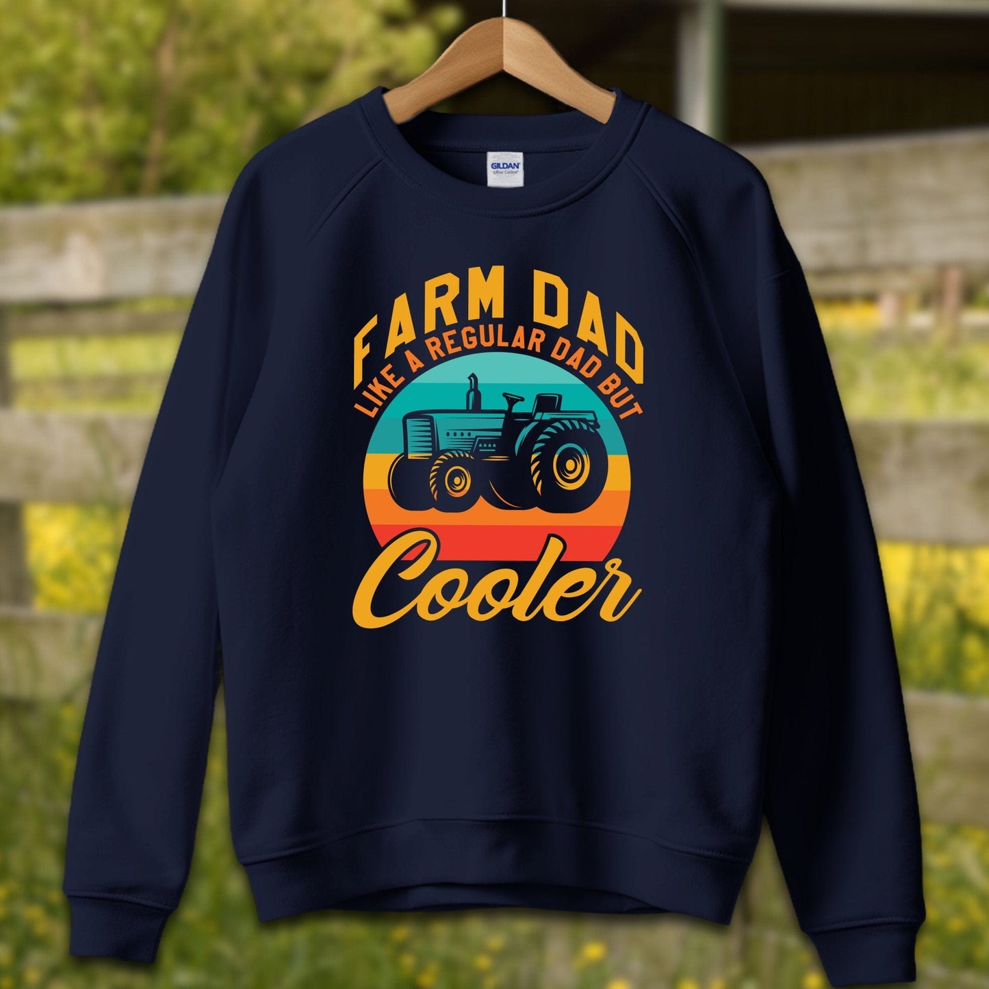 Physical Item Adult Sweatshirt / S / Navy Farm Dad Shirt