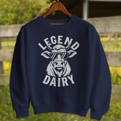 Physical Item Adult Sweatshirt / S / Navy Legend Dairy Shirt