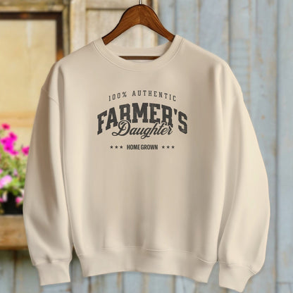 Physical Item Adult Sweatshirt / S / Sand 100% Authentic Farmers Daughter Shirt