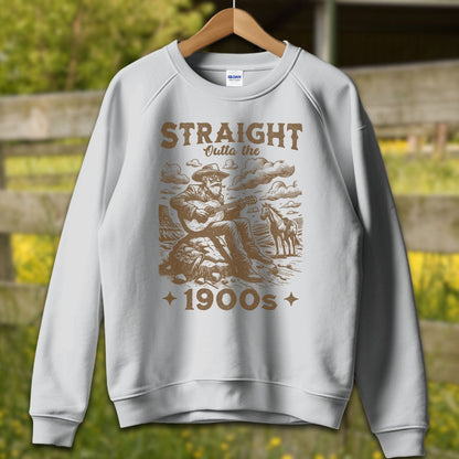 Physical Item Adult Sweatshirt / S / Sport Grey Straight Outta the 1900s Guy Shirt