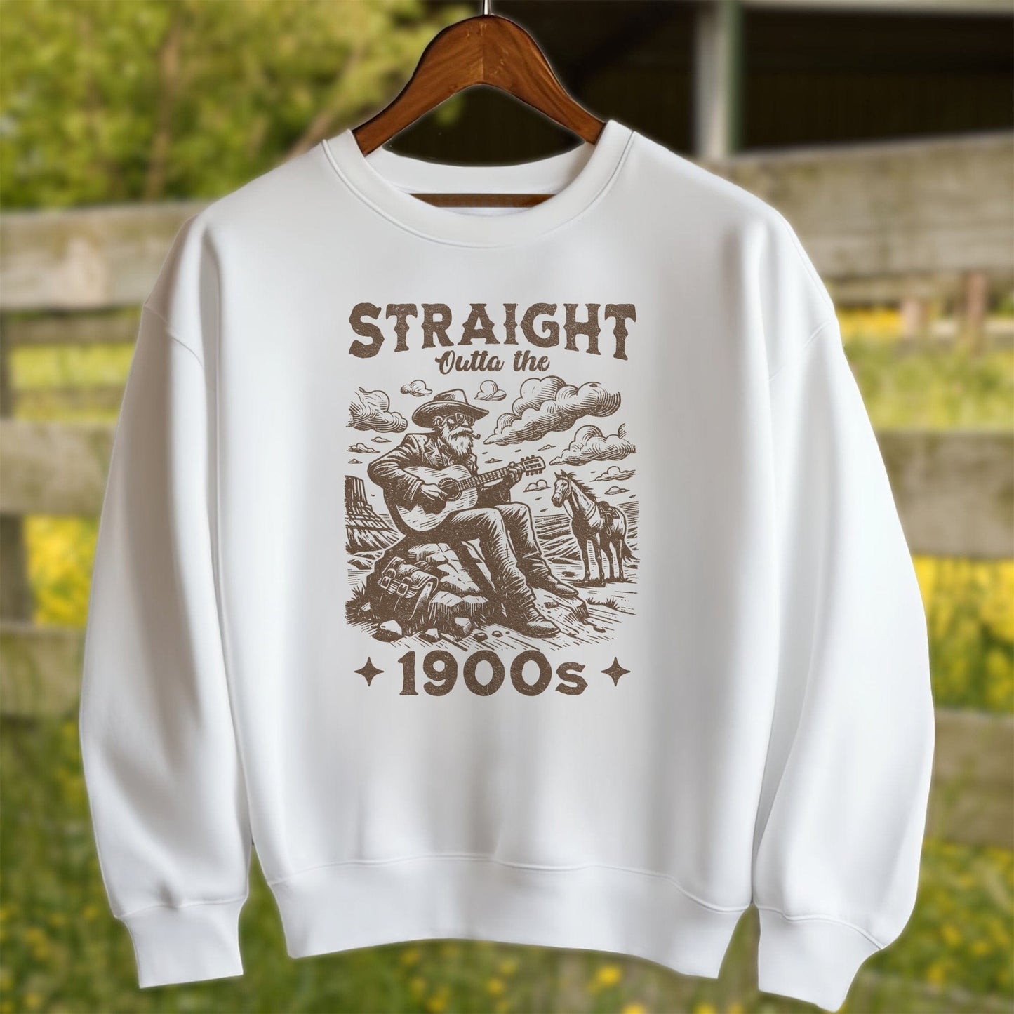 Physical Item Adult Sweatshirt / S / White Straight Outta The 1900s Shirt