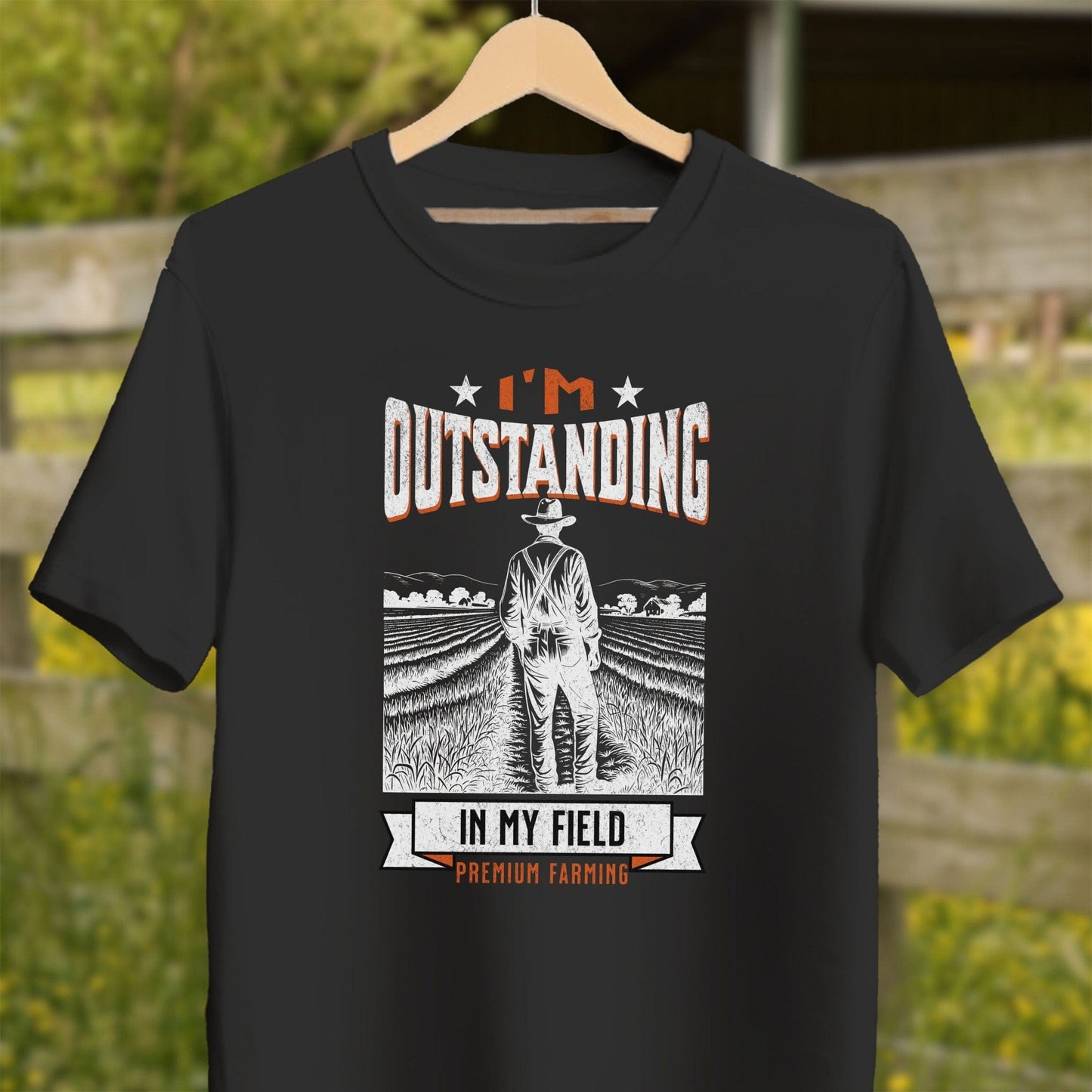 Physical Item Adult T-Shirt / Black / XS Outstanding in My Field Shirt