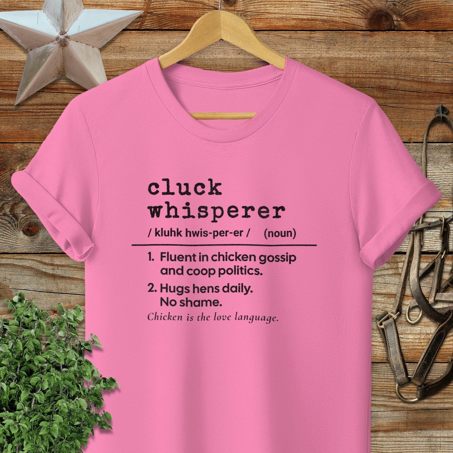 Physical Item Adult T-Shirt / S / Azalea Cluck Whisperer Definition T-shirt