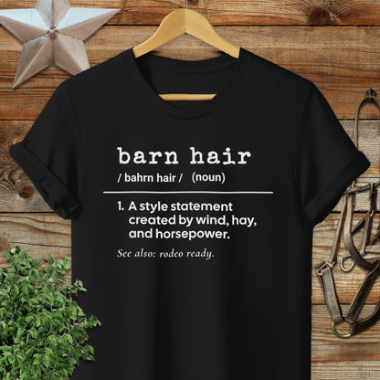 Physical Item Adult T-Shirt / S / Black Barn Hair Definition T-shirt