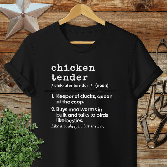 Physical Item Adult T-Shirt / S / Black Chicken Tender Definition T-shirt