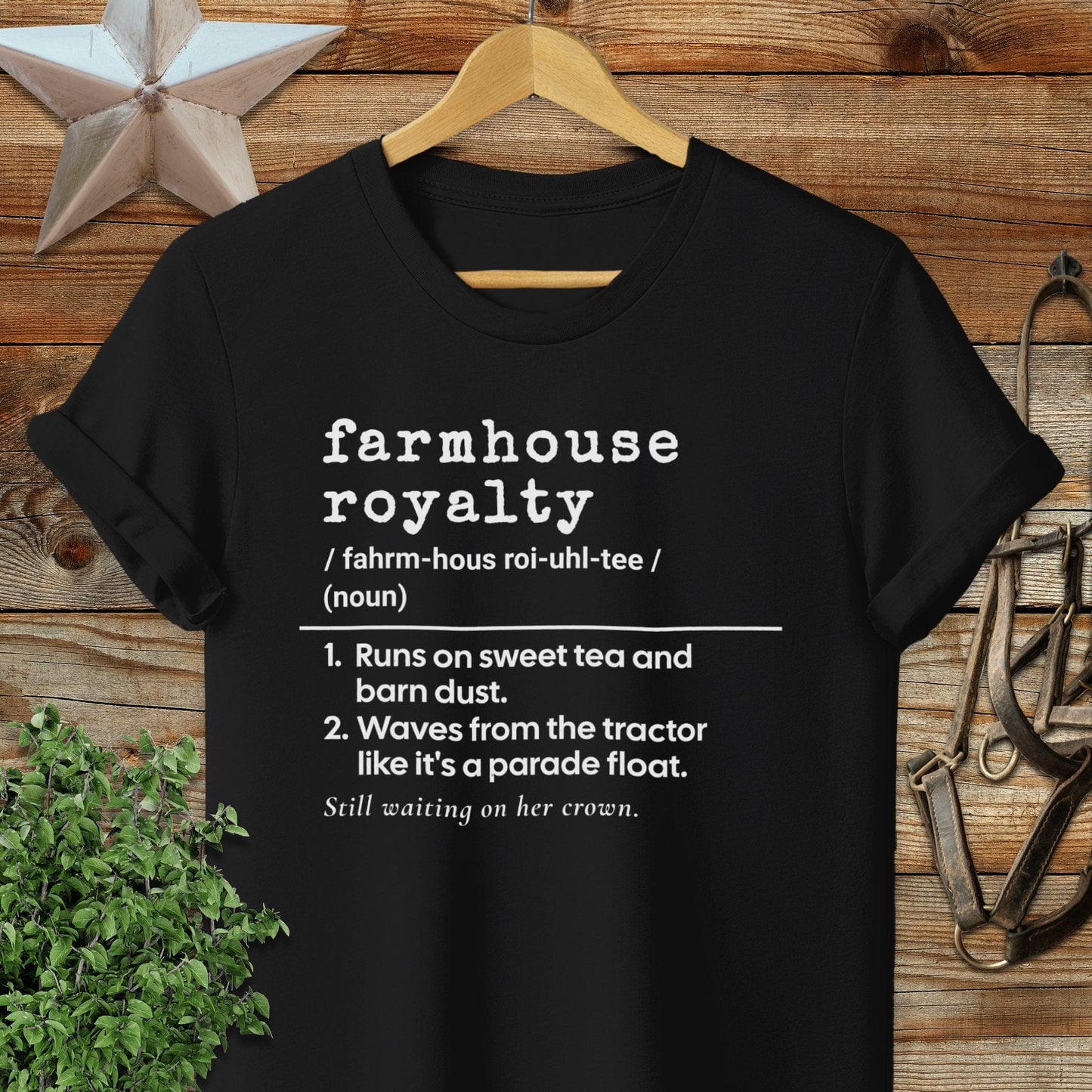 Physical Item Adult T-Shirt / S / Black Farmhouse Royalty Definition T-shirt