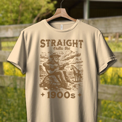 Physical Item Adult T-Shirt / S / Cream Straight Outta the 1900s Guy Shirt