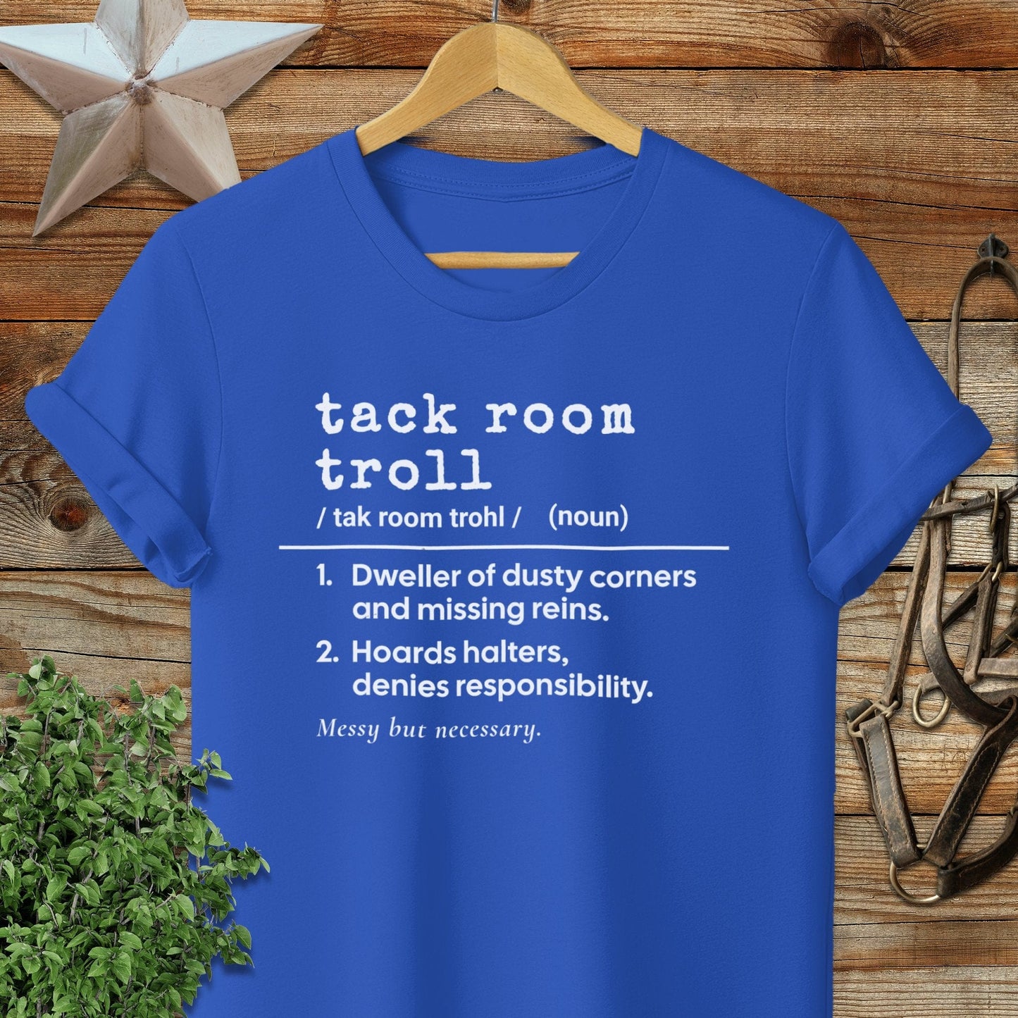 Physical Item Adult T-Shirt / S / Royal Tack Room Troll Definition T-shirt